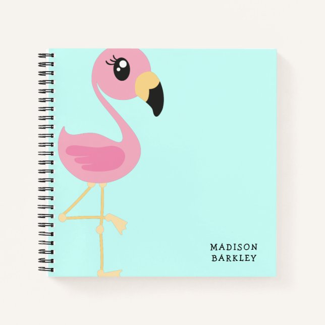Carnet Flamingo Mignon Enfants Tropicaux (Devant)