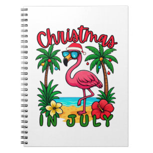 Carnet Flamingo Noël en juillet