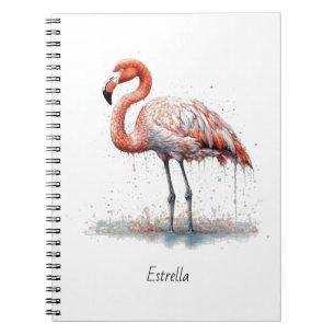 Carnet Flamingo Radiance : Aquarelle Tropicale 