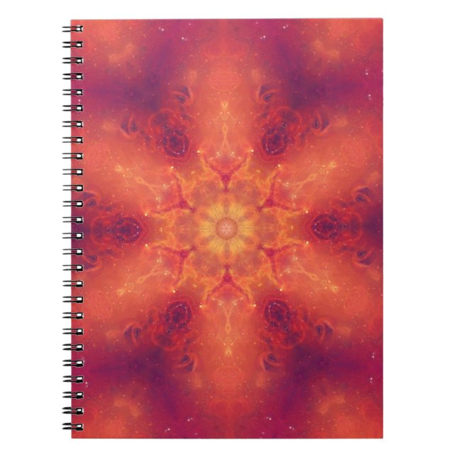 Carnet Flamme flamboyante Phoenix brûler flocon de neige (Devant)