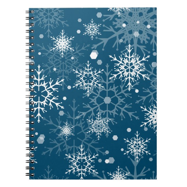 Carnet Flammes à neige blanches (Devant)