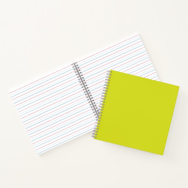 Carnet Flat Yellow Background – Back-to-School Texture (Intérieur)