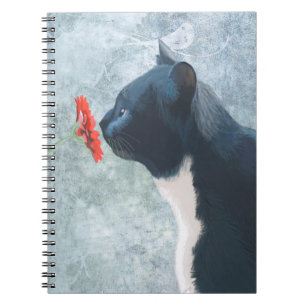 Carnet Fleur à souder de chats noirs
