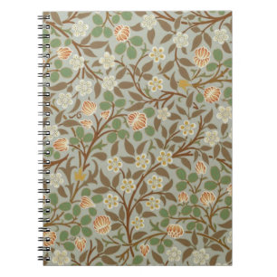 Carnet Fleur botanique de trèfle William Morris