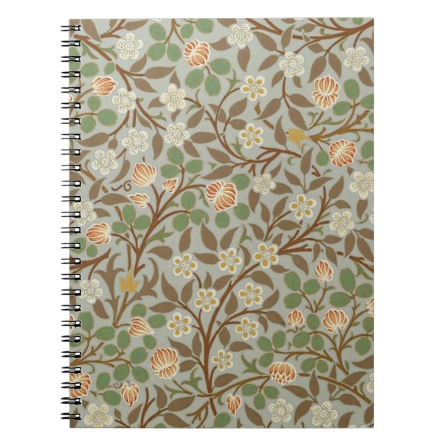 Carnet Fleur botanique de trèfle William Morris (Devant)