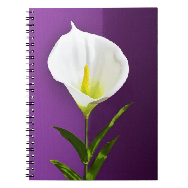 Carnet Fleur Cala Lily (Devant)