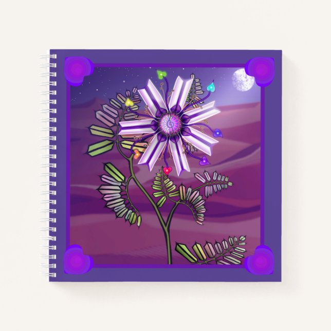 Carnet Fleur dans le désert (Devant)