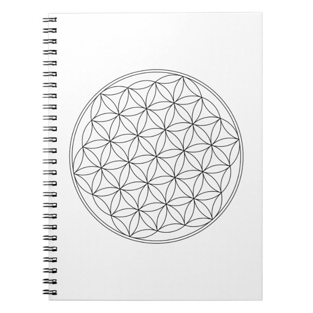 Carnet Fleur de blanc de la vie (Devant)