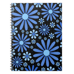 Carnet Fleur de bleu de minuit, esthétique florale lunati
