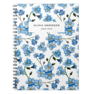 Carnet Fleur de Bleu Forget-Me-Not   Botanique Cottagecor