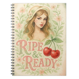 Carnet Fleur de cerisier boho d'été mûre et prête Fille 