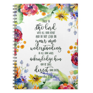 Carnet Fleur de confiance dans le Seigneur