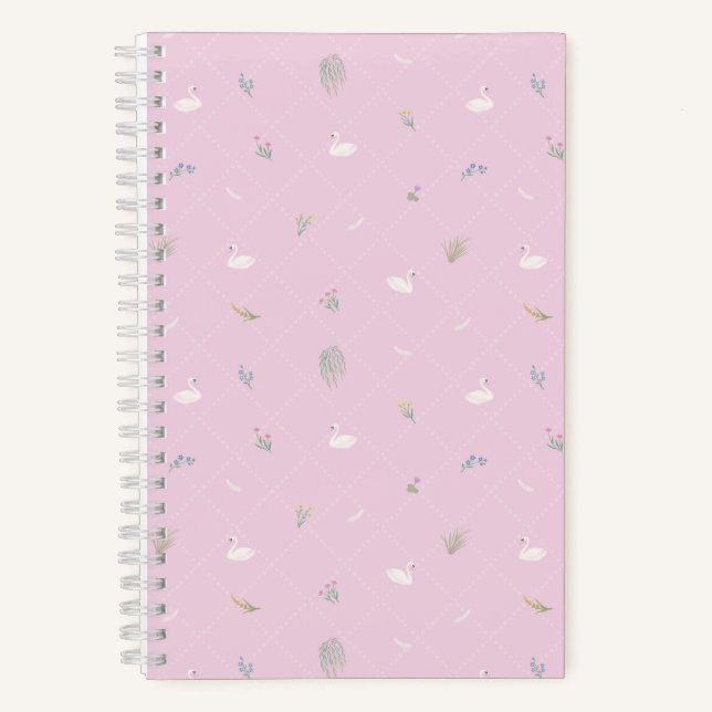 Carnet Fleur de cygne rose (Recto)