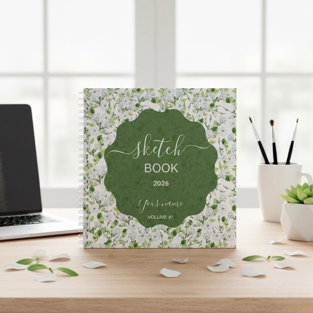 Carnet Fleur de Jasmin Élégante (Créateur téléchargé)
