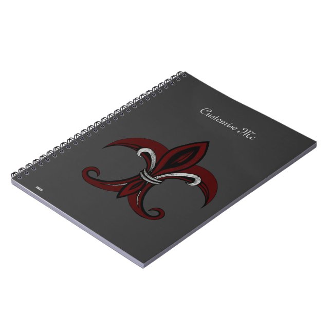 Carnet Fleur de Lis Red (Côté gauche)