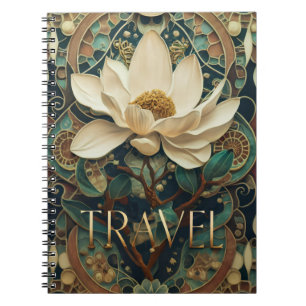 Carnet Fleur de lotus élégante