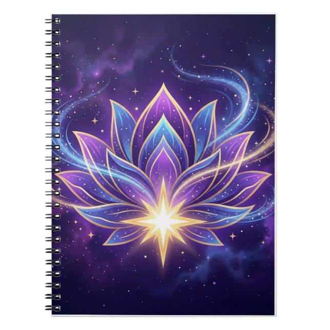 Carnet Fleur de Lotus Mystique (Devant)