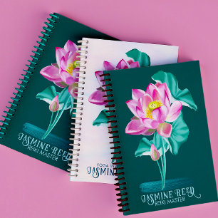 Carnet Fleur de Lotus Rose Zen   Maîtres et Guérisseurs R