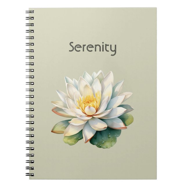 Carnet Fleur de Lotus Sérénité (Devant)