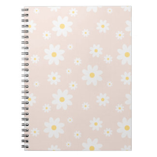 Carnet Fleur de marguerite blanche classique