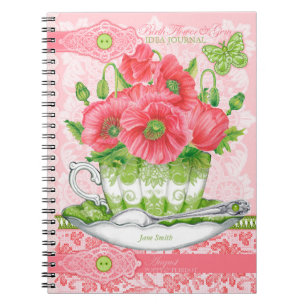 Carnet Fleur de naissance et Gem August Lace