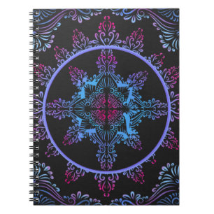 Carnet Fleur de nuit Mandala