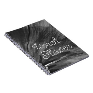 Carnet Fleur de porche / Noir et blanc / Spirale