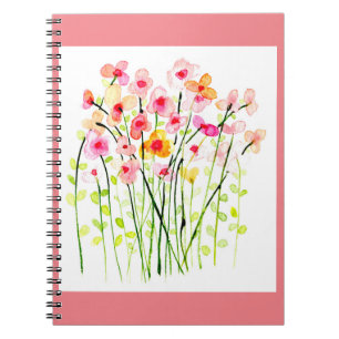 Carnet Fleur de prairie aquarelle