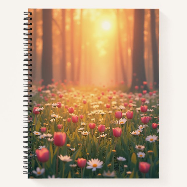 Carnet Fleur de printemps (Devant)
