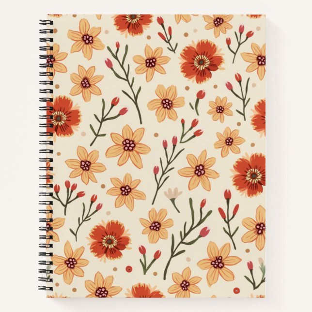 Carnet Fleur de printemps (Devant)