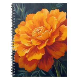 Carnet Fleur de Souci   Peinture Florale à l'Aquarelle
