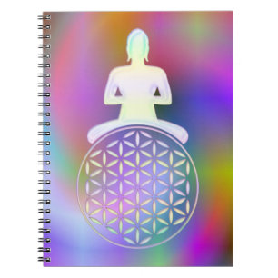 Carnet Fleur de vie / Blume des Lebens - Bouddha