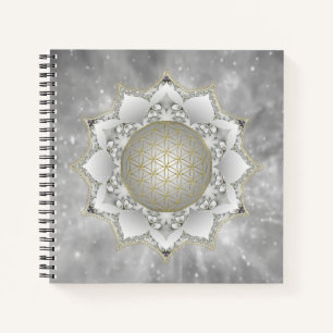 Carnet Fleur de Vie - Mandala Fleurs 1