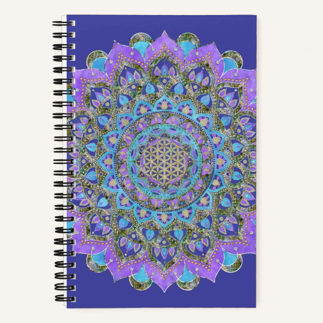 Carnet Fleur De Vie - Mandala India Style 2 (Recto)