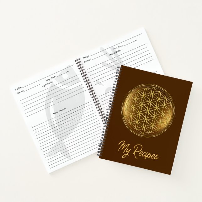 Carnet FLEUR DE VIE - Médaillon de Géométrie Sacrée 1 (Intérieur)