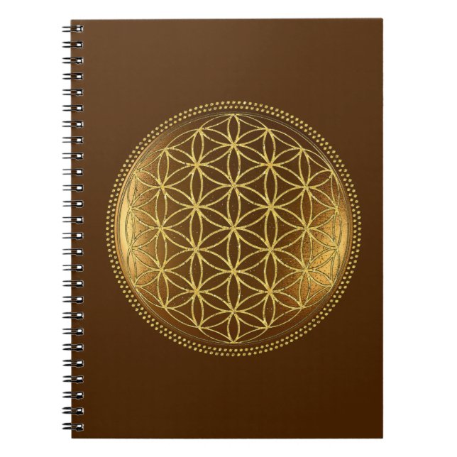 Carnet FLEUR DE VIE - Médaillon de Géométrie Sacrée 1 (Devant)