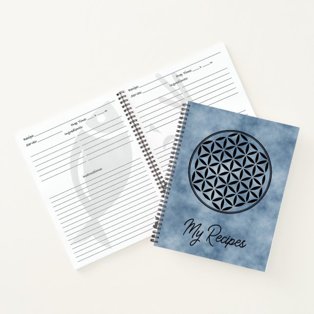 Carnet FLEUR DE VIE - Symbole de géométrie sacrée complet (Intérieur)