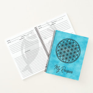Carnet FLEUR DE VIE - Symbole de géométrie sacrée contour