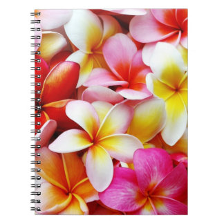 Carnet Fleur d'Hawaï de Frangipani de Plumeria customisée