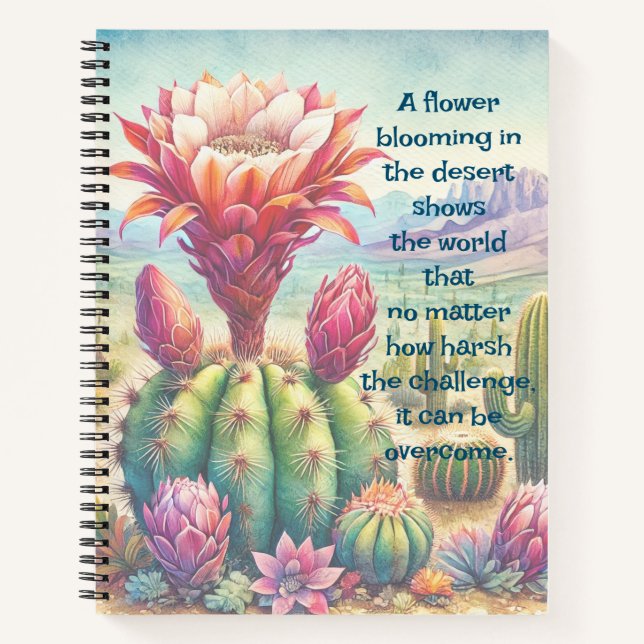 Carnet Fleur et devis de cactus de torche (Devant)
