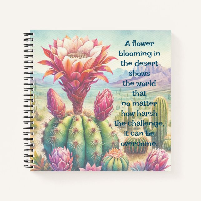 Carnet Fleur et devis de cactus de torche (Devant)