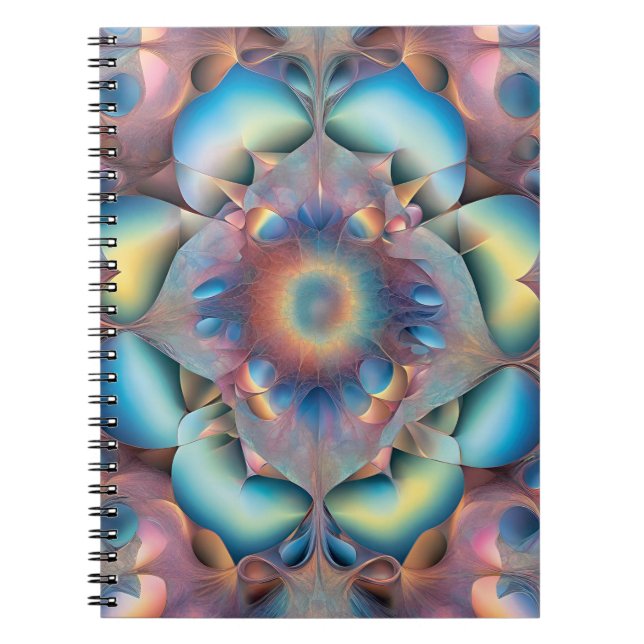 Carnet Fleur Ethérée : Radiant Abstrait (Devant)