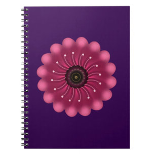 Carnet Fleur Fantastique Rose Luminescente Fleur Floral