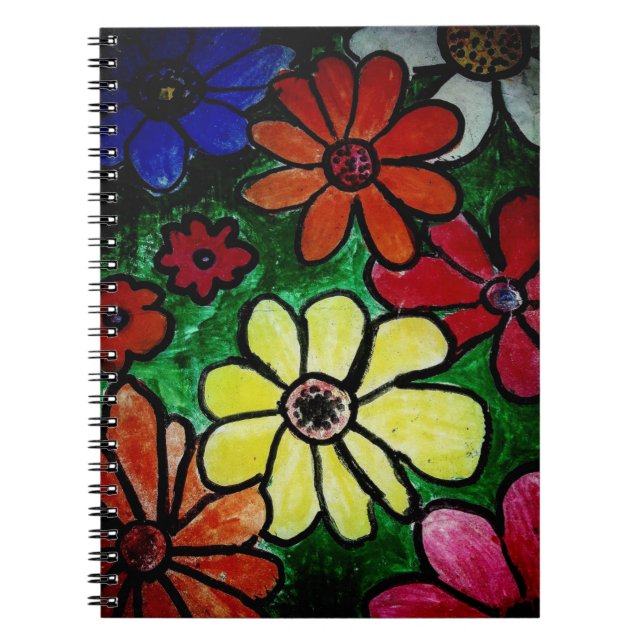 Carnet fleur fleurie (Devant)