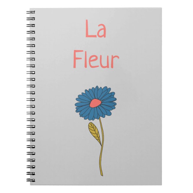 Carnet Fleur Florale Simple La Fleur (Devant)