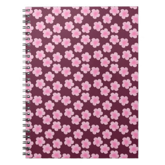 Carnet Fleur Frangipani rose Motif sans couture