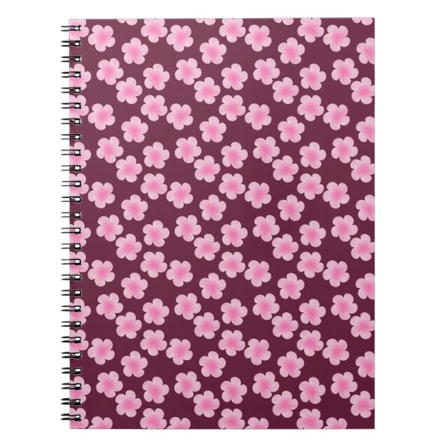 Carnet Fleur Frangipani rose Motif sans couture (Devant)