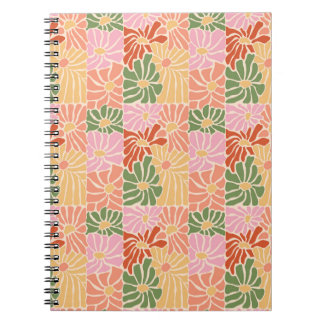 Carnet Fleur groovy rétro