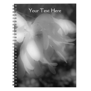 Carnet Fleur Magnolia Noir Et Blanc