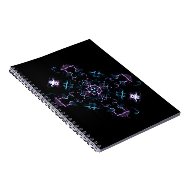Carnet Fleur Mandala violette et bleue (Côté Droit)